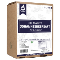 100% schwarzer Johannisbeersaft 3 Liter Bag in Box