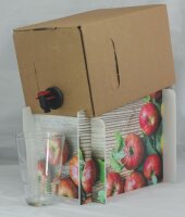 Saftbox Ständer für 5 Liter Bag in Box - Apfeldesign
