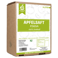 4 x Apfelsaft "Pinova" 5 Liter Bag in Box