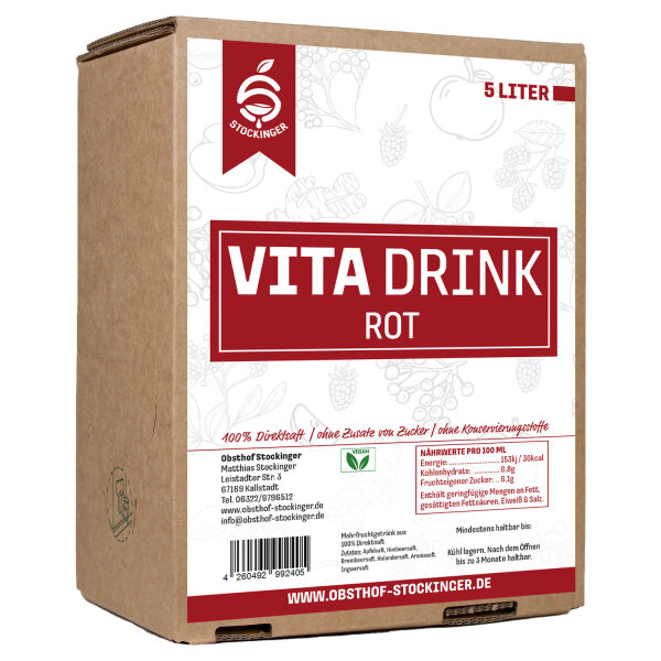 Vita Drink Ingwer & Aronia 5 Liter Bag in Box